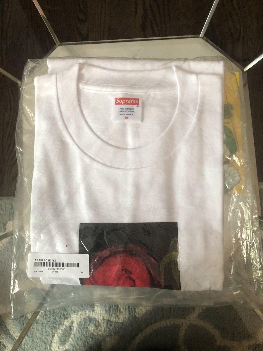 Supreme Araki Rose Tee White S ローズ 白 水原希子