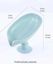 Drain Soap Dish Holder Bar Shower Soaps Self Draining Leaf Shape Soap Box