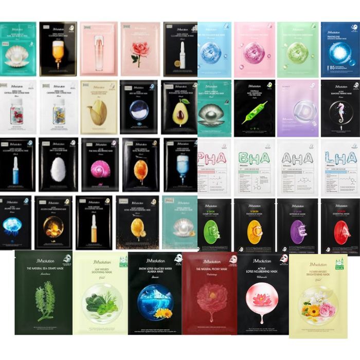 JM Solution Skincare Mask Sheets SET 10 pcs, 20 pcs, Korean Cosmetics ...