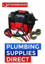 * Rothenberger Plumbers Tool Bag 15-22 pipeslice 10 Pillar, Wide Wrench, Tape