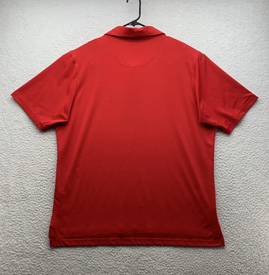 Camisa Polo FG Fairway Greene Para Hombre Grande Rendimiento Tecnología Roja Golf Relajada EE. UU. Foto 4 de 4