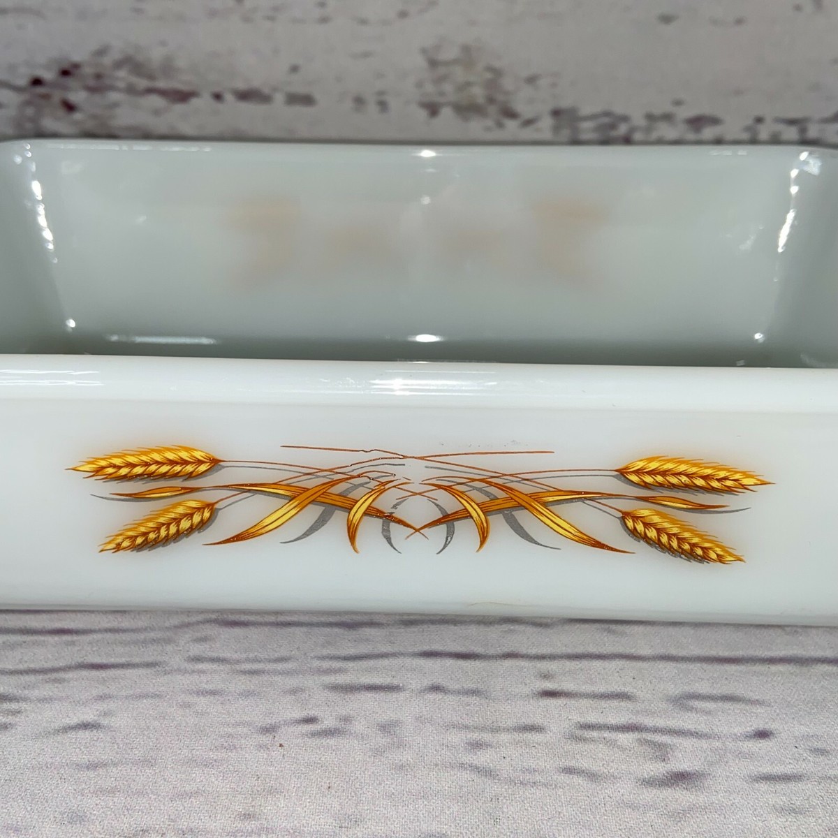Anchor Hocking Fire-King Wheat 1 QT Baking Pan | eBay