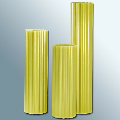 Polyester Lichtwellbahn | Höhe 100 cm | Gelb | Rollenware 30 lfm.
