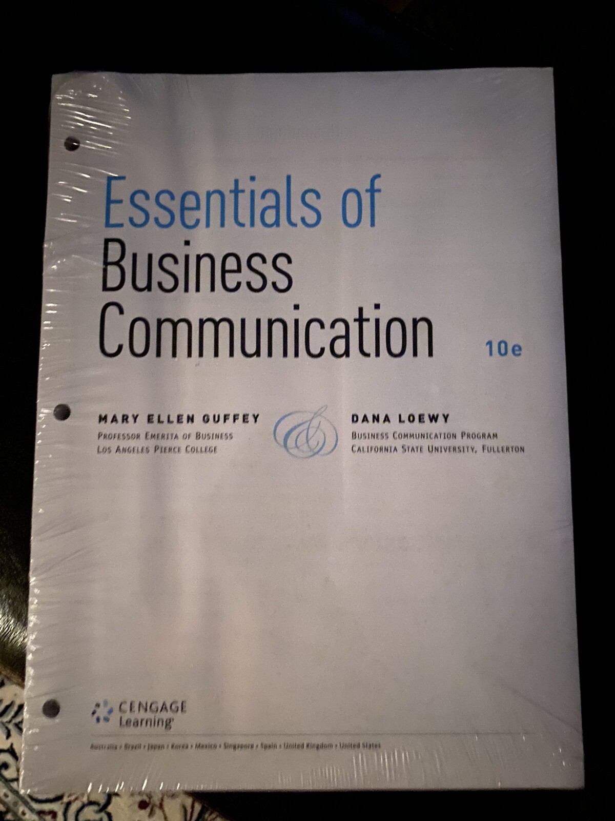 Essentials of Business Communication by Dana Loewy and Mary Ellen ...