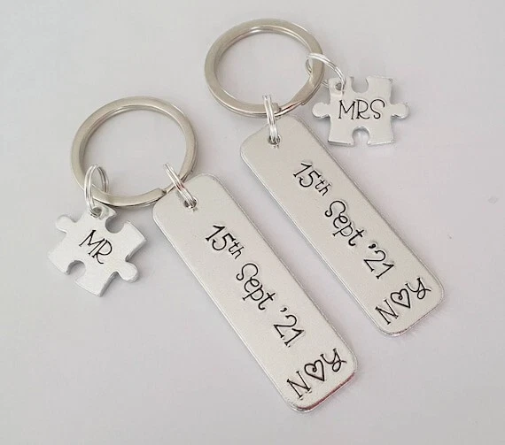 Wedding 2024 date keychain