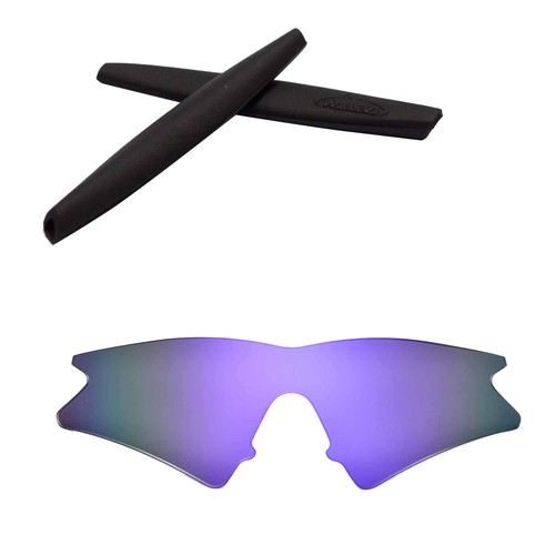 Walleva Purple Polarized Lenses + Black Earsocks For Oakley M Frame Sweep - 第 1/7 張圖片