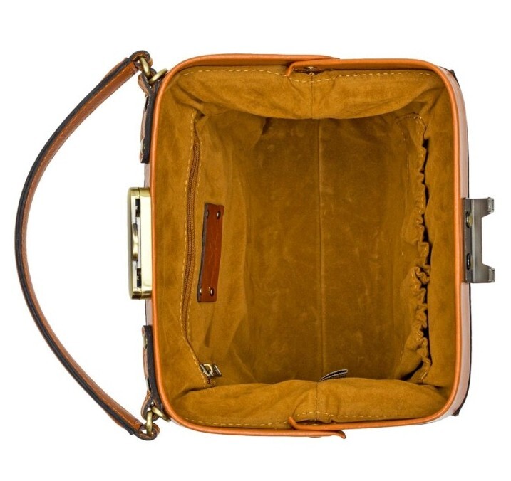 Patricia Nash Nela Leather Frame Convertible BagCitrus RoseMISSING