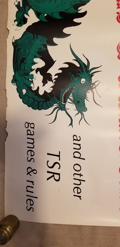TSR**ADVANCE D&D* POSTER* *EXTREMELY RARE*PLEASE READ DESCRIPTION  - Picture 3 of 14