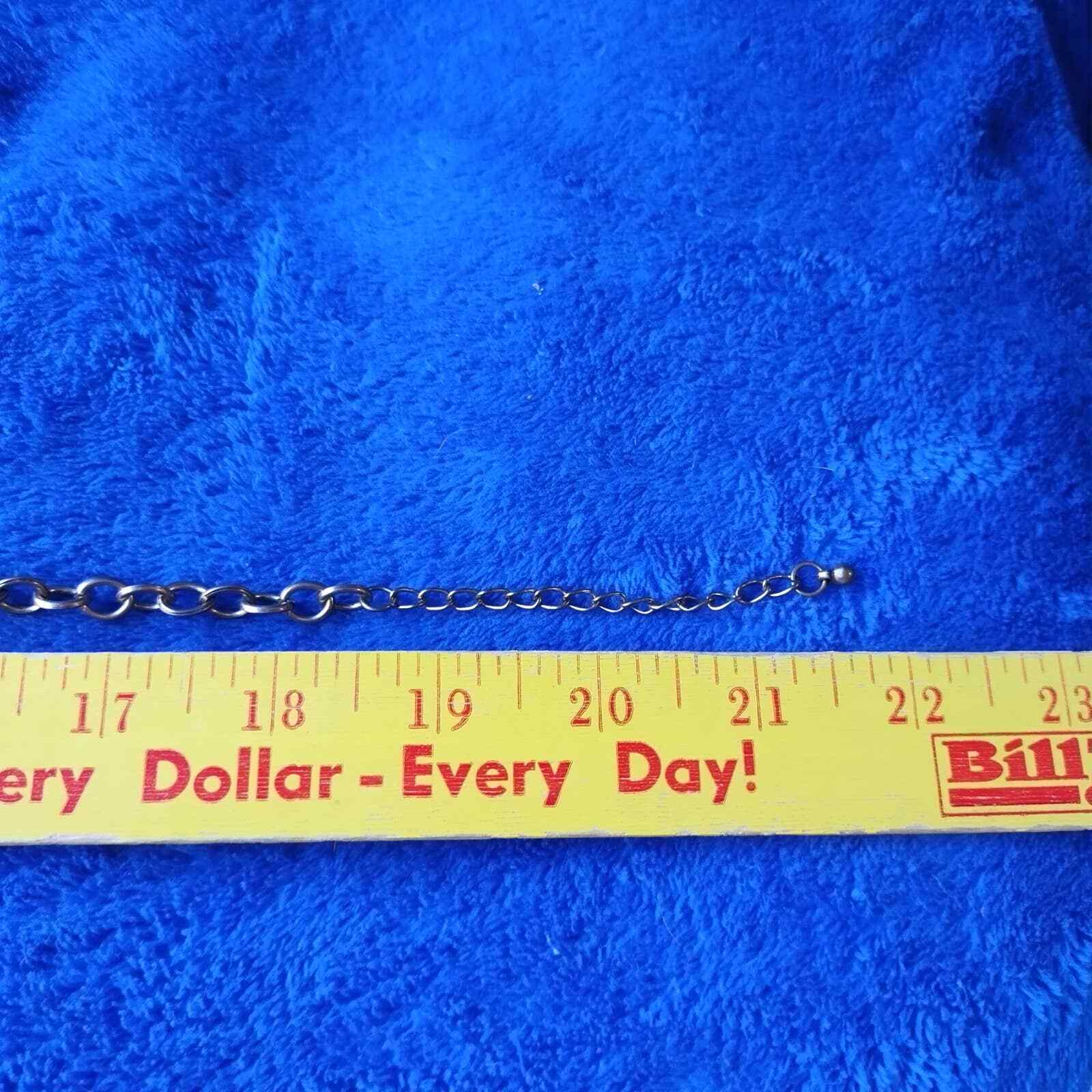 Cluster Carved Bronze Metal Beaded Charm Chunky Statement Necklace