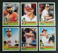 2025 Topps Heritage  BALTIMORE ORIOLES Team Set MAYO RC HOLLIDAY HENDERSON