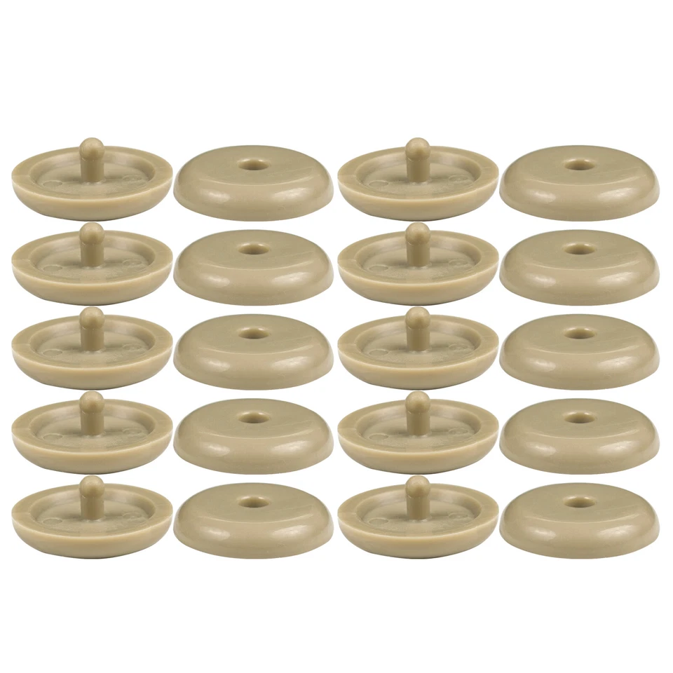 10 x Tapón Cinturón de Seguridad de Coche Clip Ajustador Hebilla Botón Cierre Beige Universal Foto 4 de 4