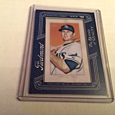 Evan Longoria 2009 Topps T206 Piedmont Silk Mini Tampa Bay Rays Giants Free S/H