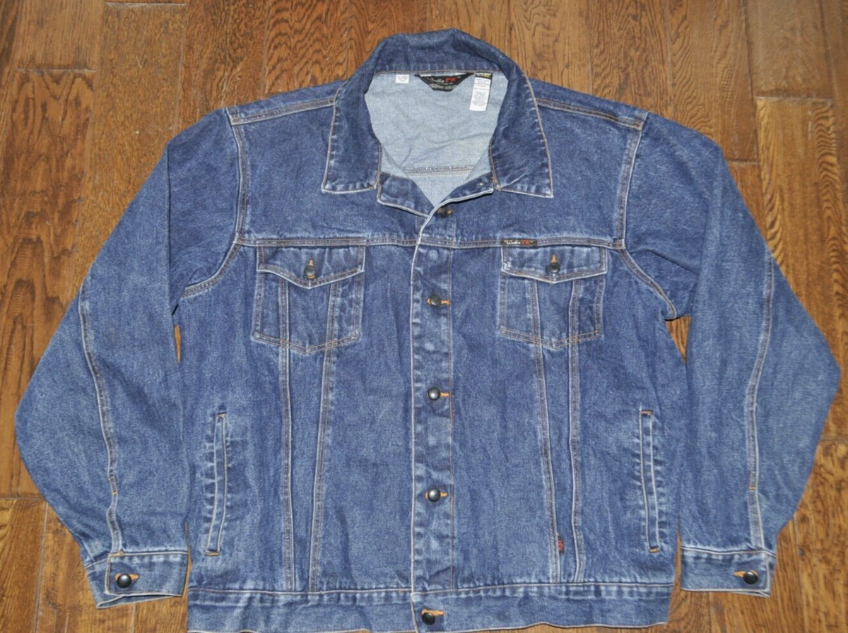 Denim Blue Jean Work Jacket Coat Walls FR Itex Banox Flame