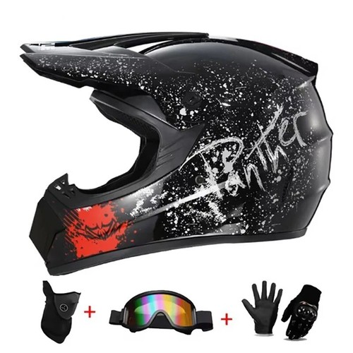 Casco motocross fuoristrada adulto ATV MTB DH DOT omologato integrale UK STOCK - Foto 46 di 47