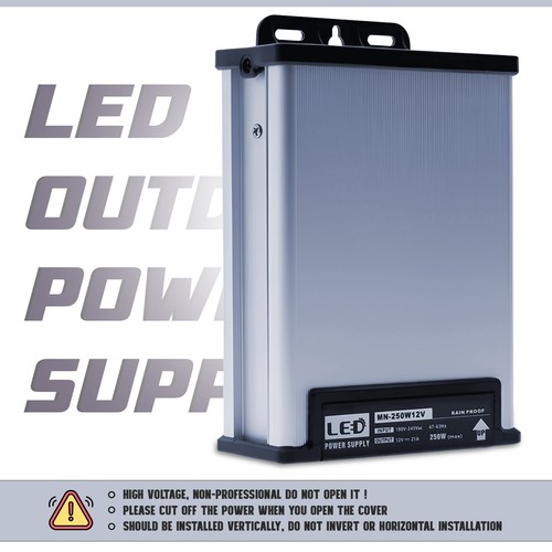 Fuente de alimentación conmutada impermeable IP43 DC12V 60-400W 220V LED transformador exterior - Imagen 31 de 39