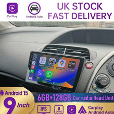 For Honda Civic Mk8 9" Android 15 Car Stereo Radio GPS Sat Nav Carplay WIFI BT