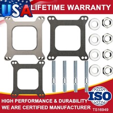 1 Open Phenolic Carburetor Spacer Fits For Holley Carb Chevy 4bbl Sbc Bbc 1.00