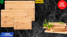 Set Taglieri Da Cucina MasterChef In Legno Di Bamboo Antibatterico Alta Qualità