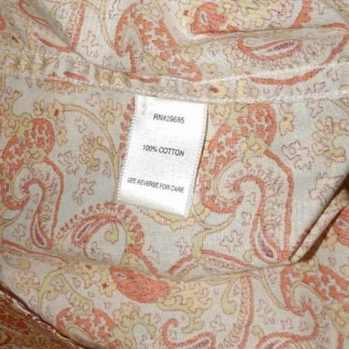 Pendleton Multicolor Paisley Collared LS Button U… - image 5