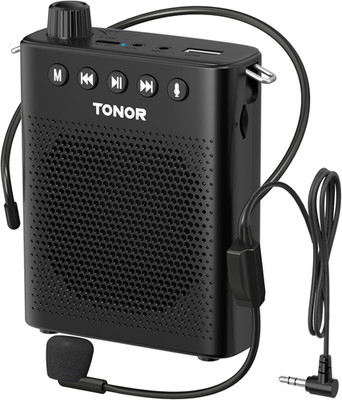 Portable Voice Amplifier for Teachers, Rechargeable Mini Pa System with Wired He