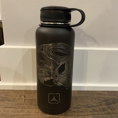 Triple Aught Design x Earthwell 32oz Insulated TAD SE Black Skull   Topographic