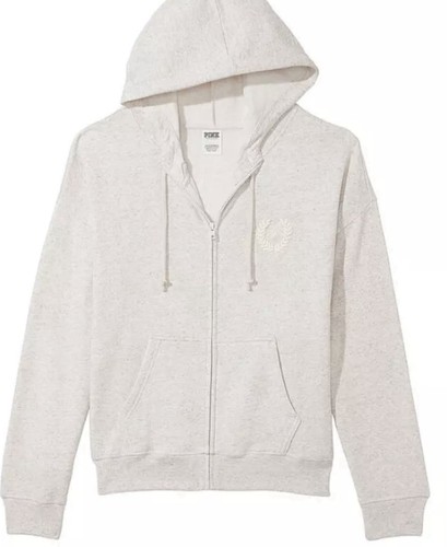 Victoria Secret Set Felpa con Cappuccio e Zip (XL) Avena Beige - Foto 5 di 9