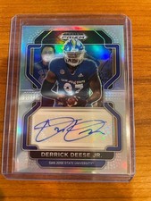 DERRICK DEESE JR 2022 PANINI PRIZM DRAFT PICKS AUTOGRAPH SILVER PRIZM AUTO