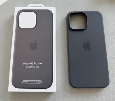 Original Apple iPhone 16 Pro Max Silicone Case | Stone Gray | MagSafe | OVP