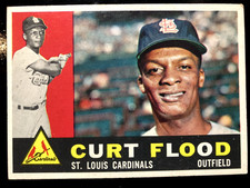 CURT FLOOD 1960 Topps -  #275 (EX+) (COLOR POPS)