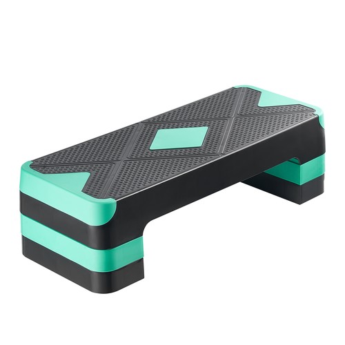 Aerobic Exercise Step Platform Height Adjustable Workout Fitness Stepper 4 Riser - 第 4/17 張圖片