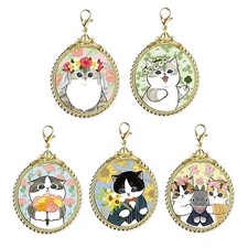 Mofusand Gold Metal Frame Charm Keychain Blind Box