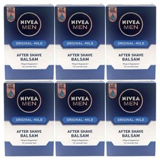 Nivea MEN After Shave Balsam Original-Mild Für Normale Haut 6er Pack (6x 100ml)