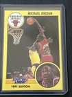 1991 Kenner Starting Lineup MICHAEL JORDAN SLU Card Red Uniform Package Fresh!