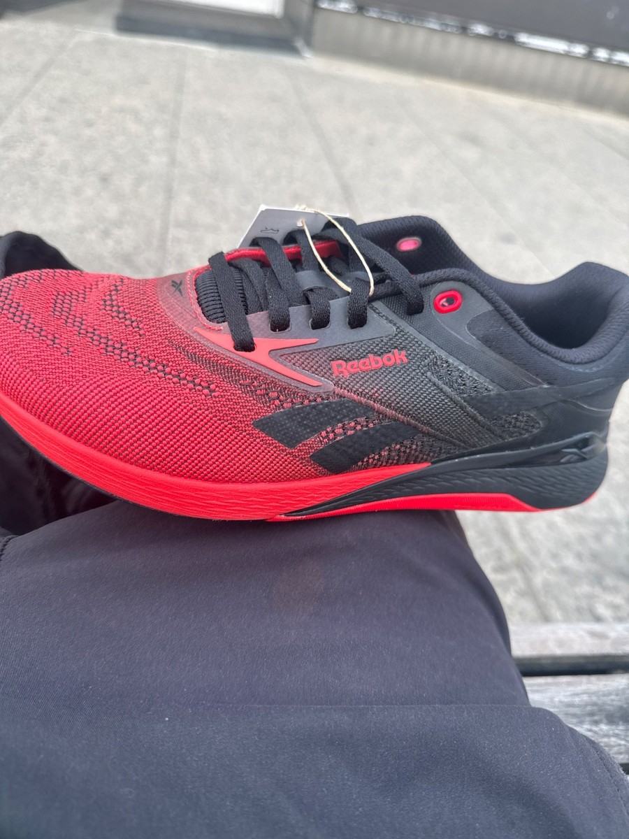 reebok nano x5 black/energy red | eBay