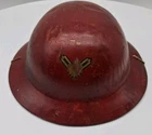 Vintage Marx? RED World War 1 Type Toy Helmet Doughboy