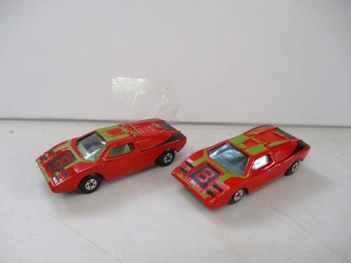 Matchbox Lesney Superfast 2X SF27 Lamborghini Countach- interior & base colors
