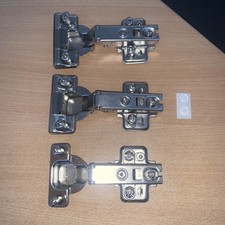 3x IKEA KOMPLEMENT Soft Close Hinges Fits PAX Wardrobe Doors & Kitchen Cabinets