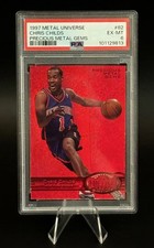 CHRIS CHILDS PSA 6 1997-98 SKYBOX METAL UNIVERSE #82 RED PMG PRECIOUS GEMS /100