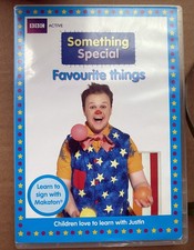 Something Special DVD Favourite Things Learn to Sign Makaton Justin Fletcher BBC