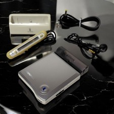 Sharp MD-DS33-S portable MD player used working with remote dock batteries