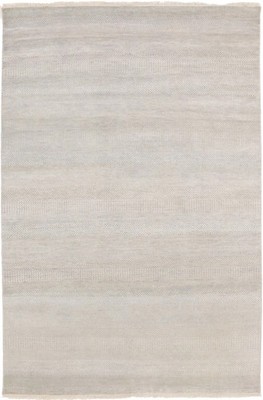 6X9 Handmade Modern Grass Design Rug Oatmeal Color Plush Oriental Area Carpet