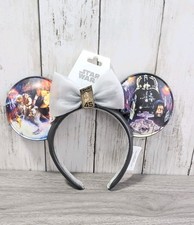 NWT Disney Star Wars The Empire Strikes Back 45th Minnie Mouse Bow Ears Headband