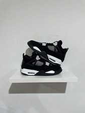 JORDAN 4 RETRO WHITE THUNDER SIZE 8 PREOWNED