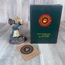Boyds Bears Grammy with Babykins Grandchildren  with Box COA