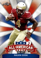 2017 Leaf Draft All-American #AA-07 Dalvin Cook Rookie Florida State Seminoles