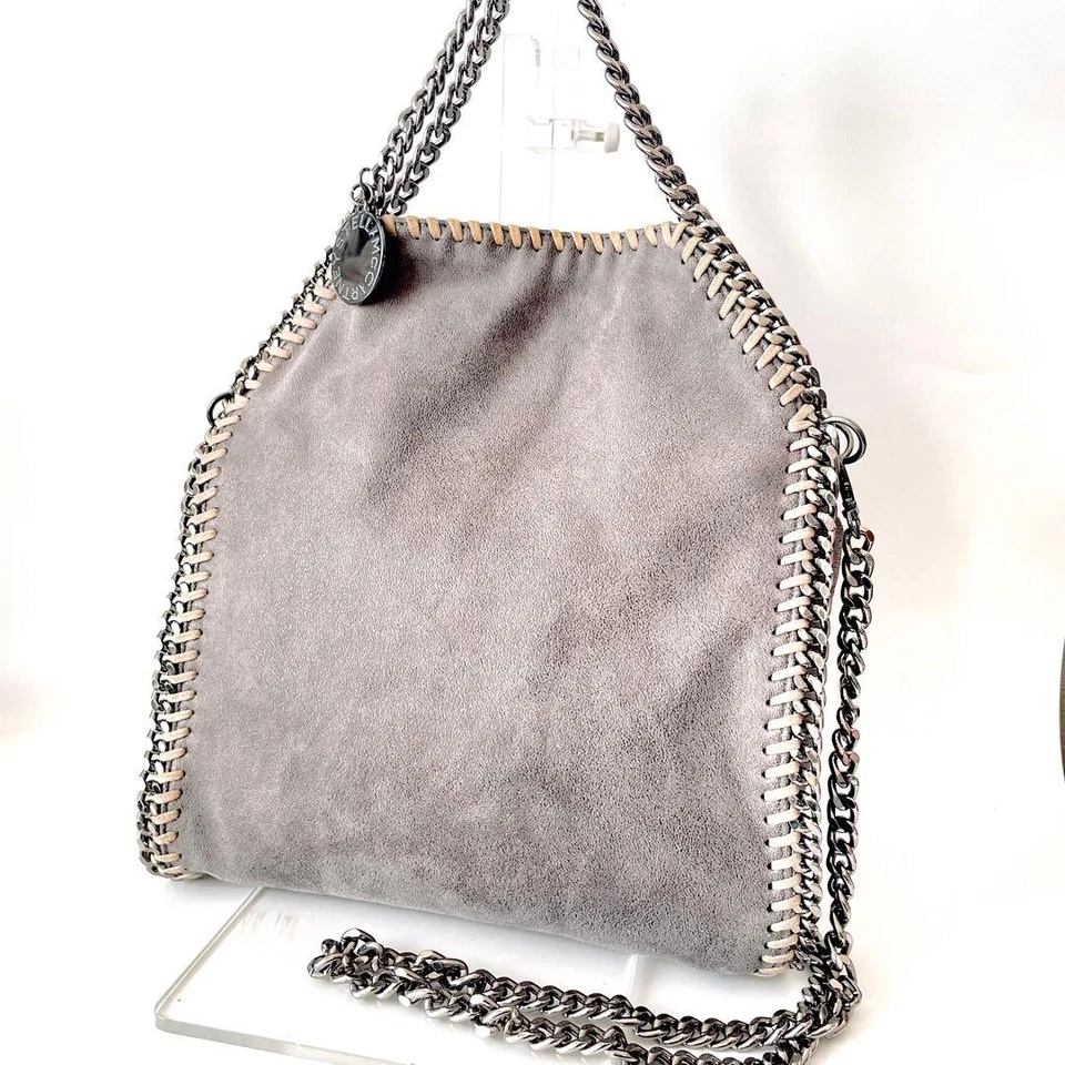 Bolso de Hombro Stella Mccartney Imitación Cuero Falabella Auténtico Gris Mujeres Reino Unido 127856 Foto 3 de 4