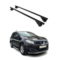 DachträGer GrundtäGer FüR Nissan Qashqai +2 J10 2006-2014 75Kg Metall Schwarz 2X