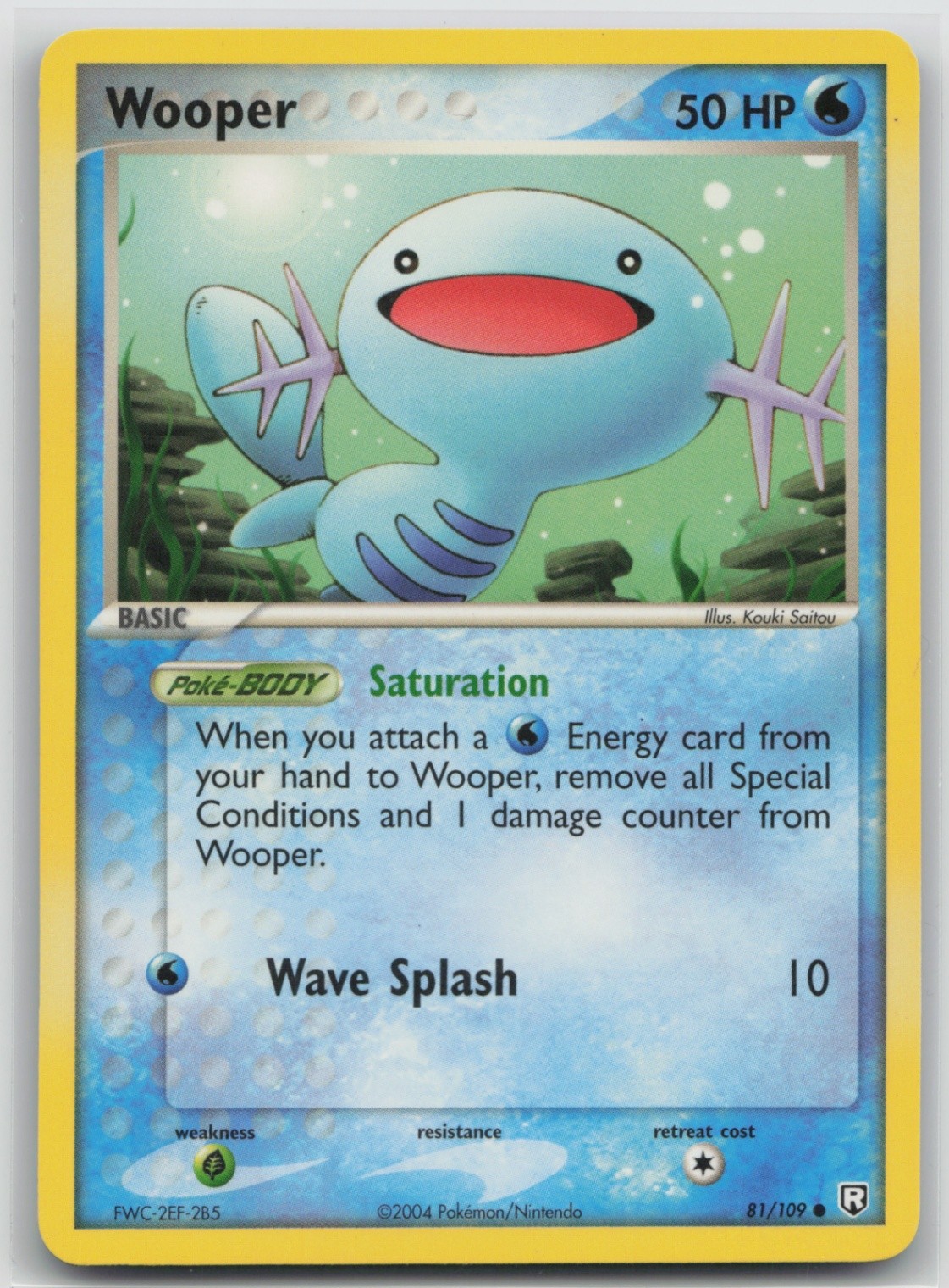Pokemon Card Wooper Common Team Rocket Returns 81/109