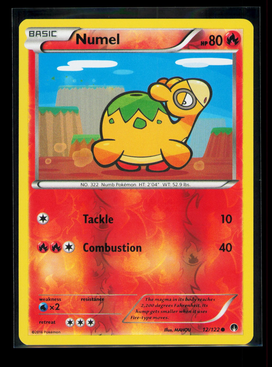 Numel Reverse Holo Common XY - BREAKpoint 12/122 NM