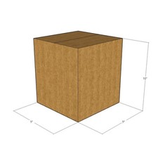 150 9x9x10 Kraft Brown Corrugated Shipping Boxes 32 ECT Single-Wall New